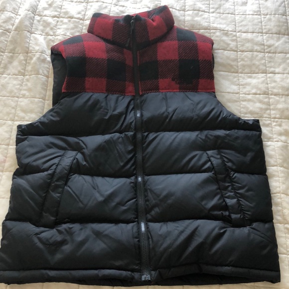 The North Face Other - The North Face Nuptse 700 LUMBERJACK Red Plaid Down Puffer Vest